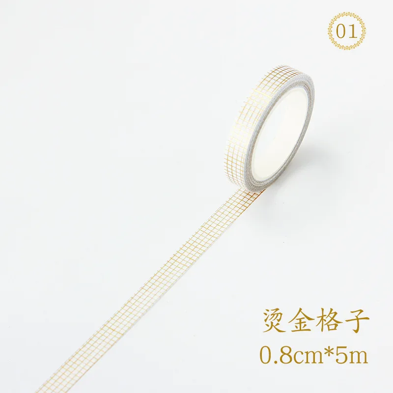 Бронзовая бумажная лента васи Золотая блокирующая малярная пулевой журнал