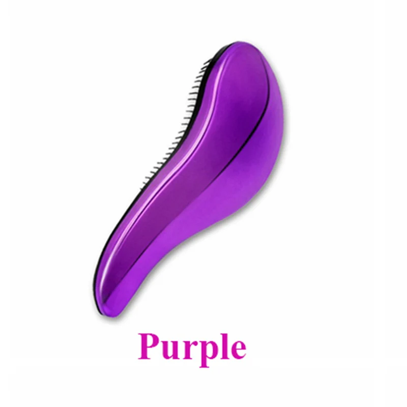 Big size Purple Женская Антистатическая расческа для волос, пластиковая расческа для душа, массажные расчески для девочек, инструменты для укладки волос - Цвет: Big size Purple