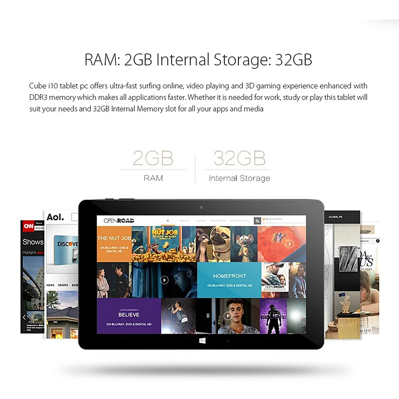 Двойная система 10 6 'ɲ ГБ + 32 Cu be i10 Windows Android 4 планшетный ПК 1366 * 768IPS сенсорный