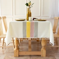 new home decoration color matching embroidered tablecloth home coffee table mat tablecloth table mat
