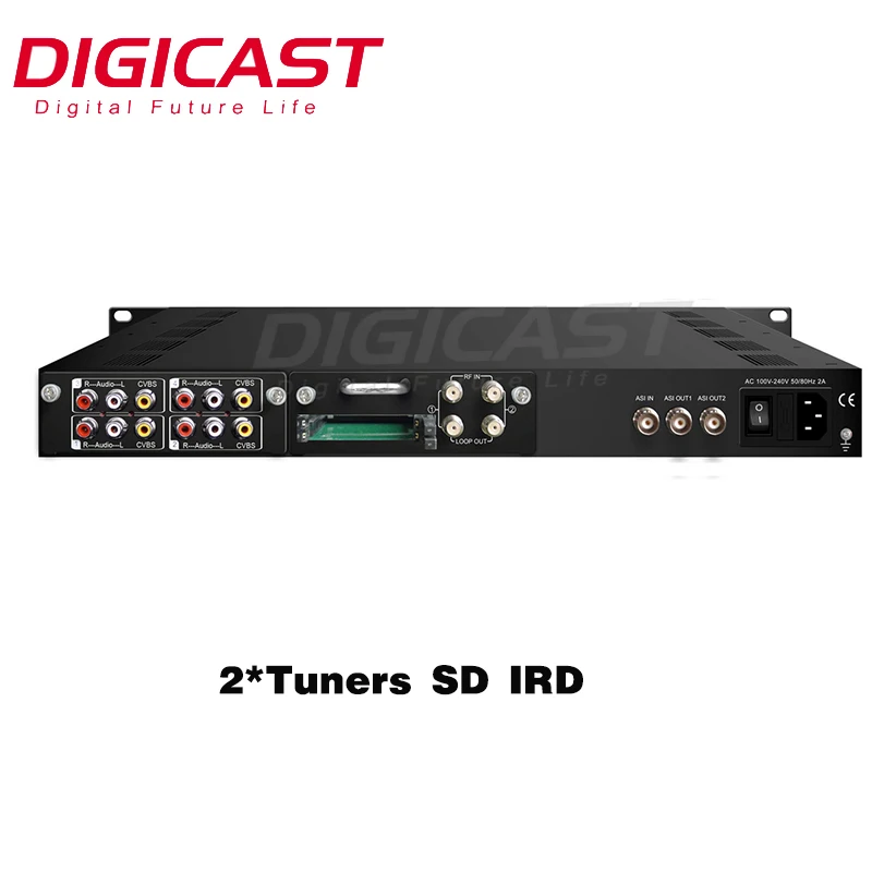 

FM Radio Station Equipment Satellite Demodulator HD/SD MPEG2/H.264 Decoding DVB-S S2 Receiver Decoder Tuners