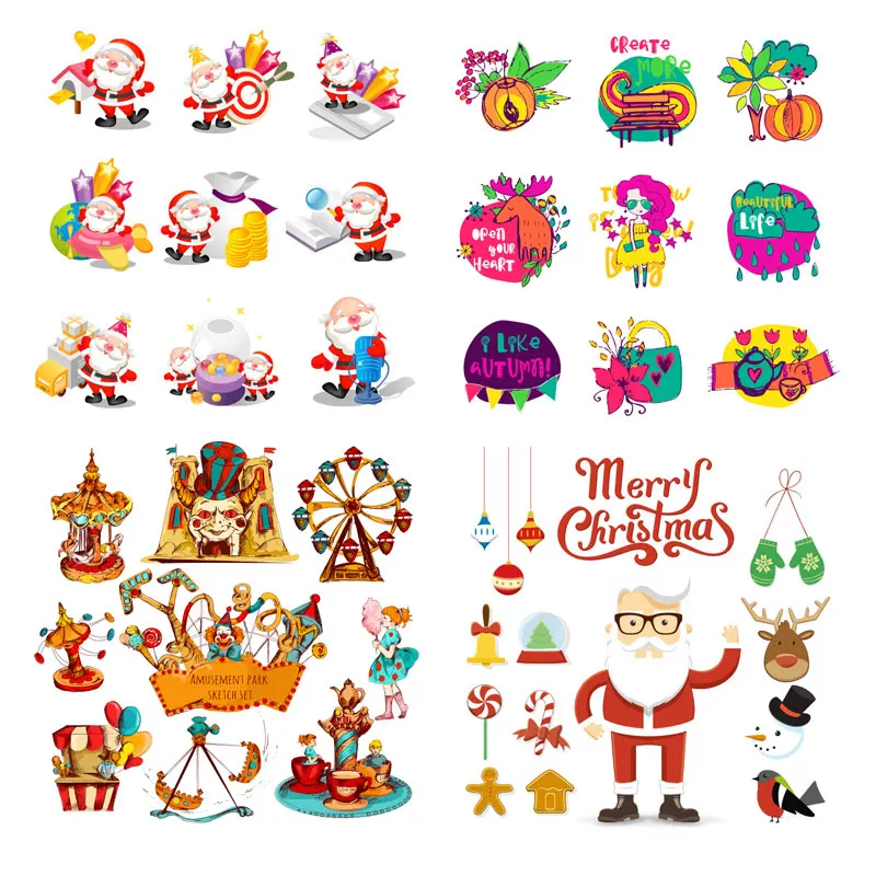 ZOTOONE рождественские развлекательные патчи для одежды сделай сам декоративный