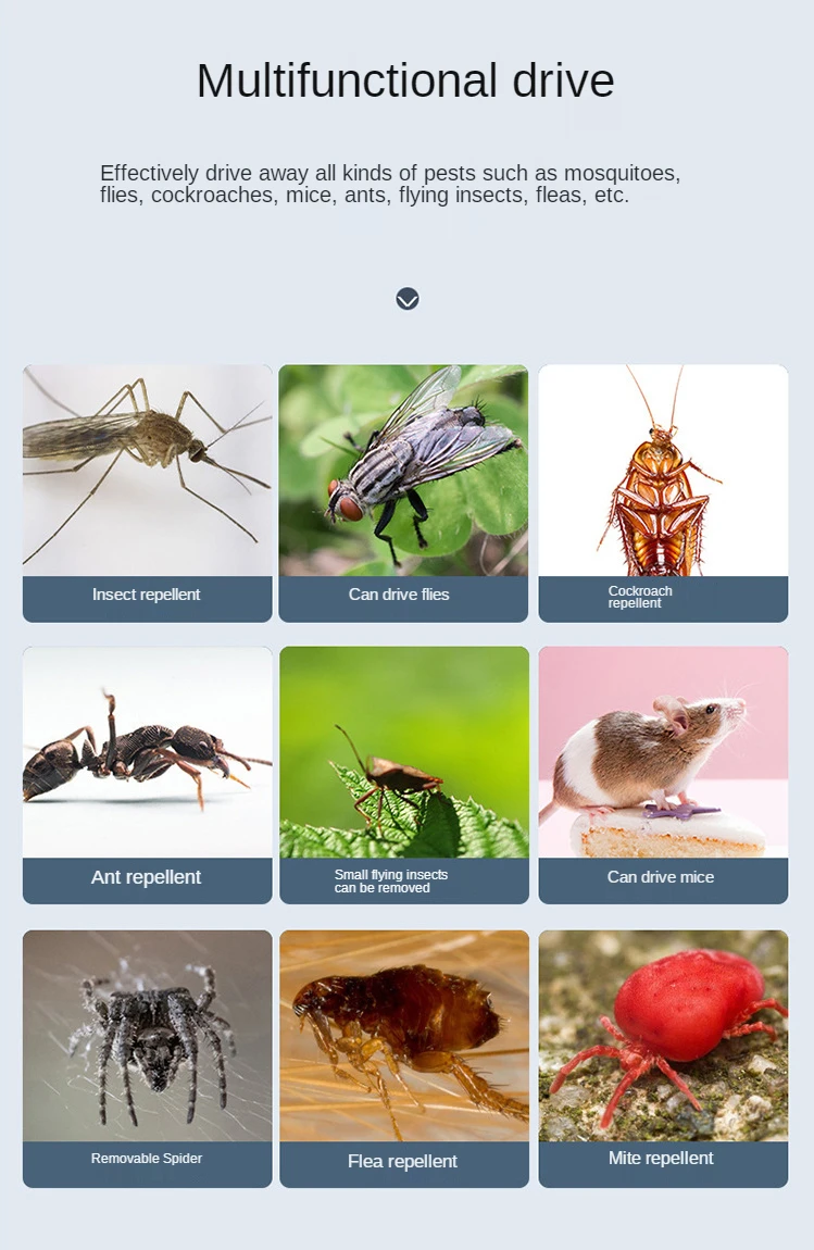 

Repeller Ultrasonic Mouse Electronic Insect Repellent Mouses and Rats Mosquito Repellent Mini Indoor Pest Repellent Mosquito