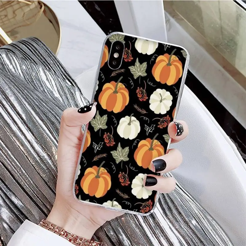

Pumpkin happy autumn fall Phone Case For iPhone X XS MAX 6 6s 7 7plus 8 8Plus 5 5S se 2020 XR 12 11 pro max case