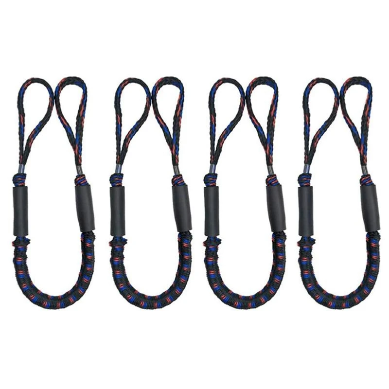 

4 Pcs Boating Ropes Boat Mooring Rope Bungee Cords for Drifting Jet Ski Surfboard Kayak Pontoon g Boats Accessories