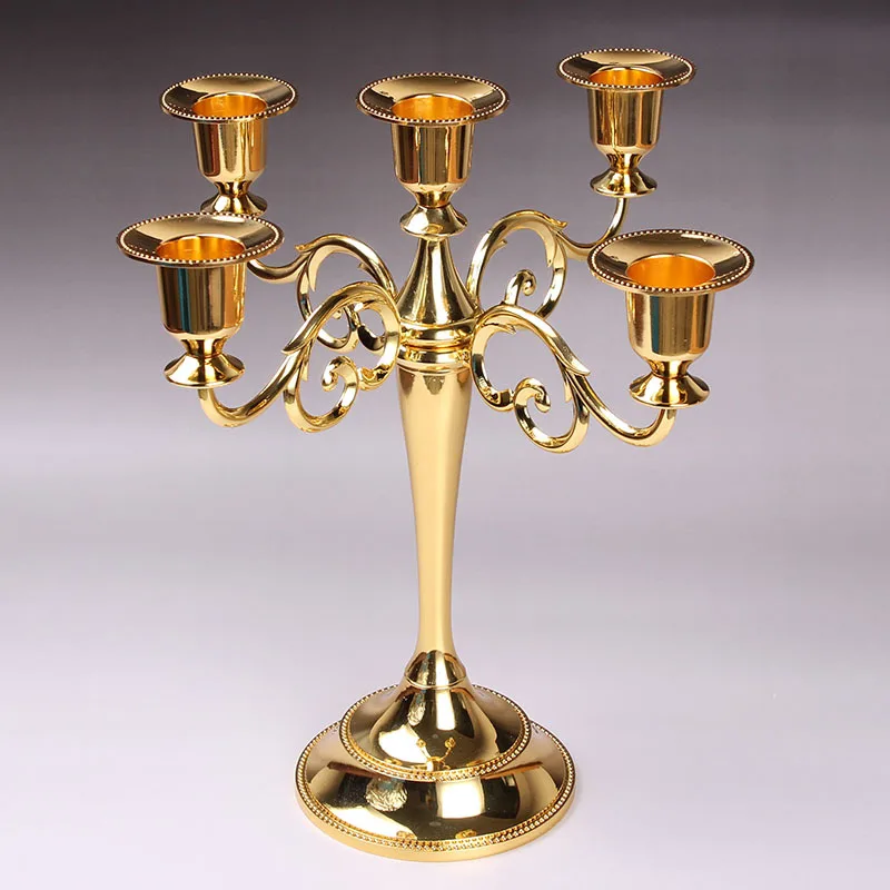 

Table Candlesticks Metal Candelabra Candle Holder Candle Stand For Wedding Dining Table Christmas Party Home Decoration