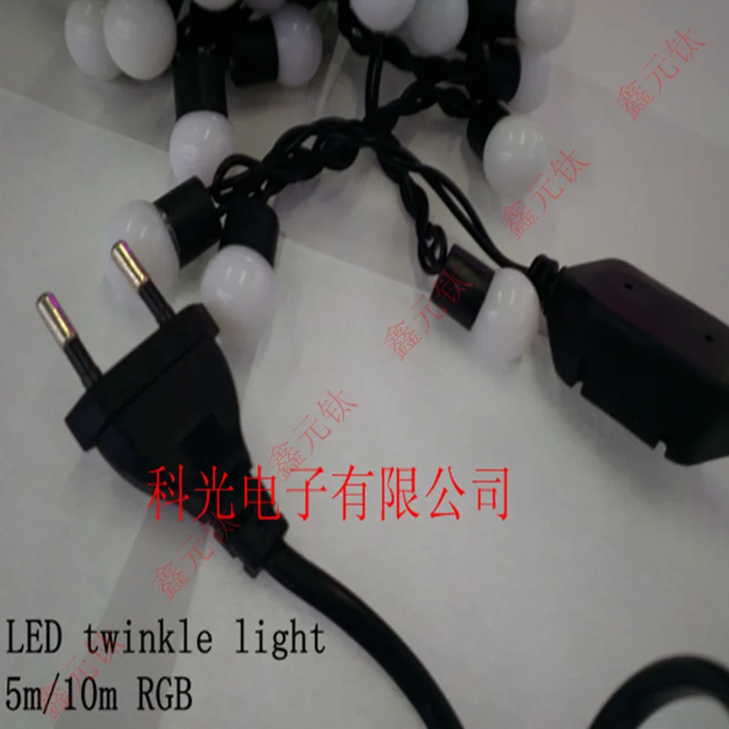 5M 10meter AC90-265V LED lighting strings RGB 50led 100leds Colorful decorative lamp string Waterproof highlighted Christmas