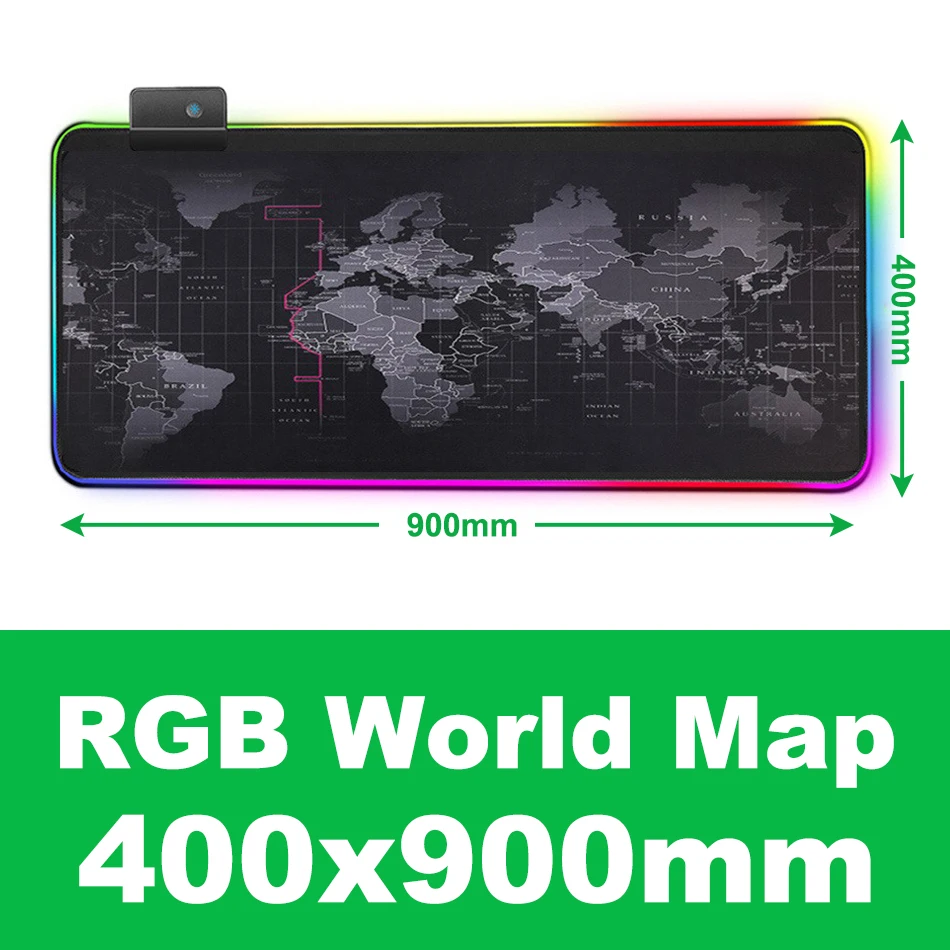 RGB 40 x 90 cm Игровой коврик для мыши большой коврик для мыши RGB компьютерный коврик для мыши геймерский коврик Mause Настольный коврик с подсветкой xxl коврик для клавиатуры с подсветкой Mauspad - Цвет: RGB 40 x 90 cm