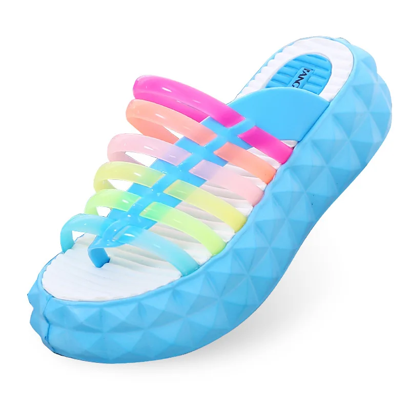 Сандалии женские на толстой подошве высокие дамские босоножки танкетка летняя