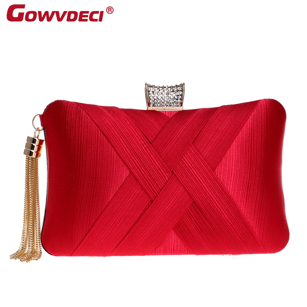 

New imitation silk dinner bag Europe and America ladies banquet bag ladies dress evening bag