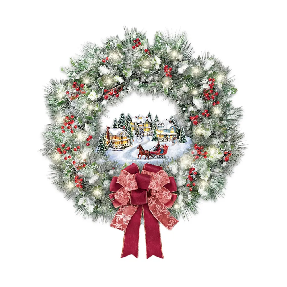 

Настенные бумажные наклейки, рождественские наклейки, простые в использовании праздничные украшения для помещений нового года 2021, многора...