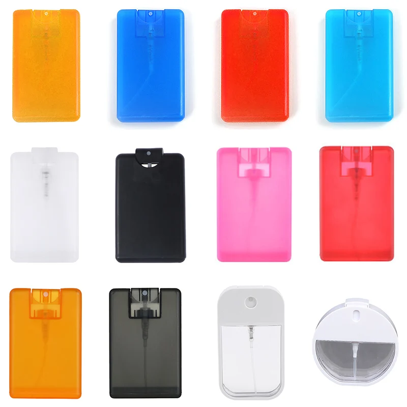 

20ml/25ml/30ml/38ml/40ml/45ml/50ml Empty Spray Bottle Card Type Spray Bottles Air Freshener Bottles Flat Toner Bottles Portable