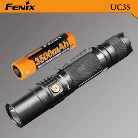 Микро USB Перезаряжаемый FENIX UC35 V2.0 светодиодный 1000 люмен тактический компактный