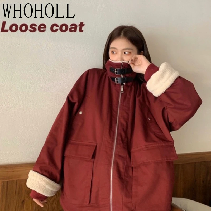 

Cotton Padded Clothes Women's Korean Loose Coat 2020 New Oversize Jacket Autumn Winter Cotton Clip Mid Long Coat Fashion
