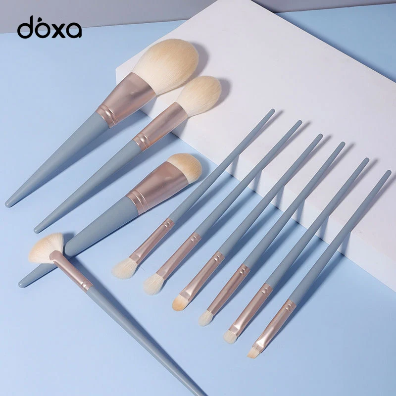 

10pcs Soft Makeup Brushes Set For Cosmetic Foundation Powder Eyebrow Eyeshadow Blending Make Up Brush Beauty Tool Women