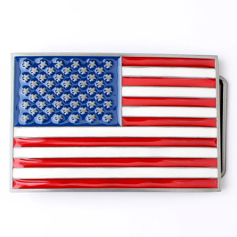 

American Flag Pattern Belt Buckle Handmade homemade belt accessories waistband DIY k40