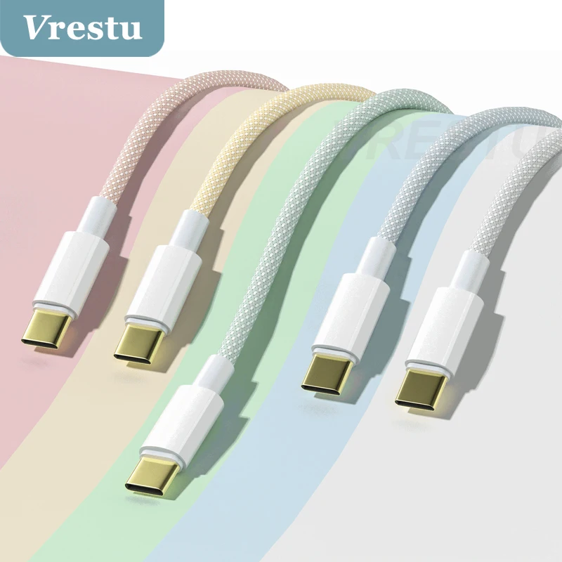 

Colorful Weave Gilded 3A Micro USB Type C Cable Fast Charging for Samsung Xiaomi Huawei Charge USBC Data PD Microusb Charge Cabo