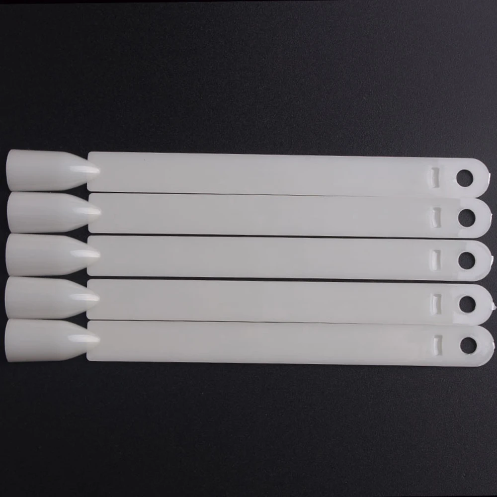 Палочки для дизайна ногтей прозрачные в форме веера 50 шт. накладные Типсы колесо