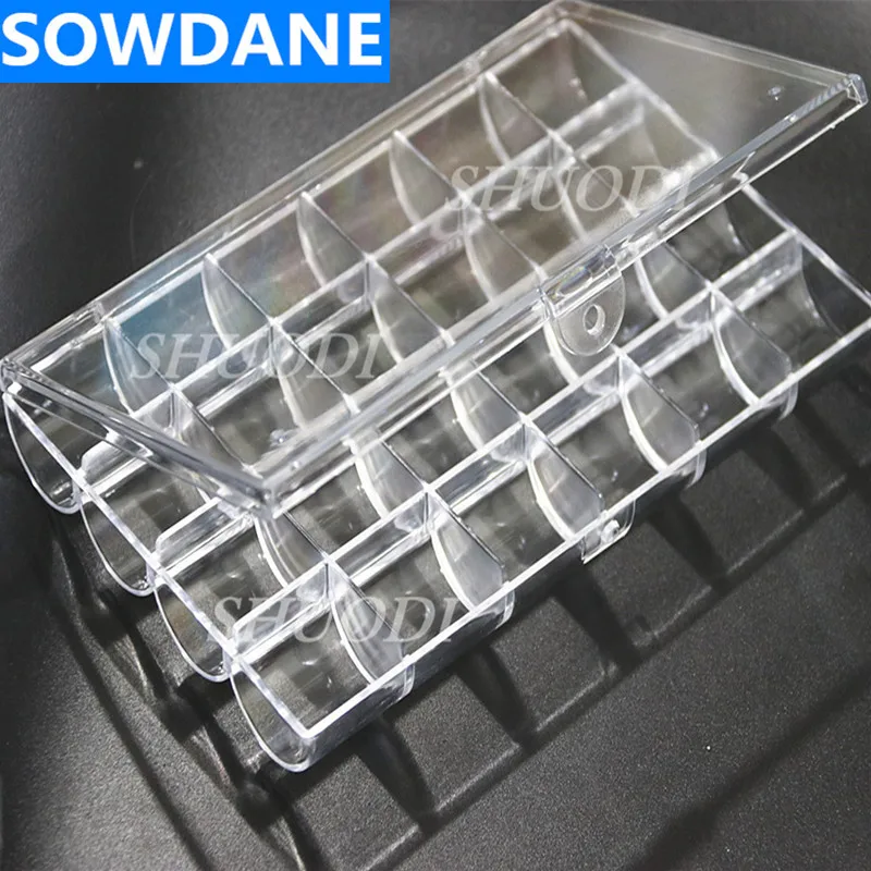 24 Slots Acrylic Container for Dental Orthodontic Brackets/Buccal tubes Materials Parts Case Box |