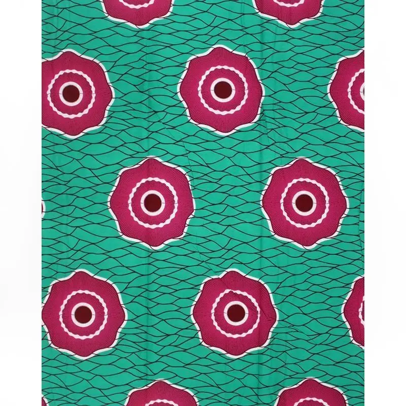 High Quality Cotton Fabric African Ankara Veritable Wax Cloth Veritable Wax African Real Dutch Wax 6yards/piece For Wedding