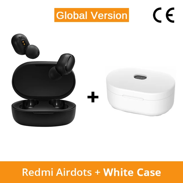 CE Add White Case Xiao mi Red mi AirDots, беспроводные наушники с Bluetooth 5,0, наушники для зарядки mi Ture, беспроводные наушники-вкладыши, стерео наушники с басами, управление AI - Цвет: CE Add White Case