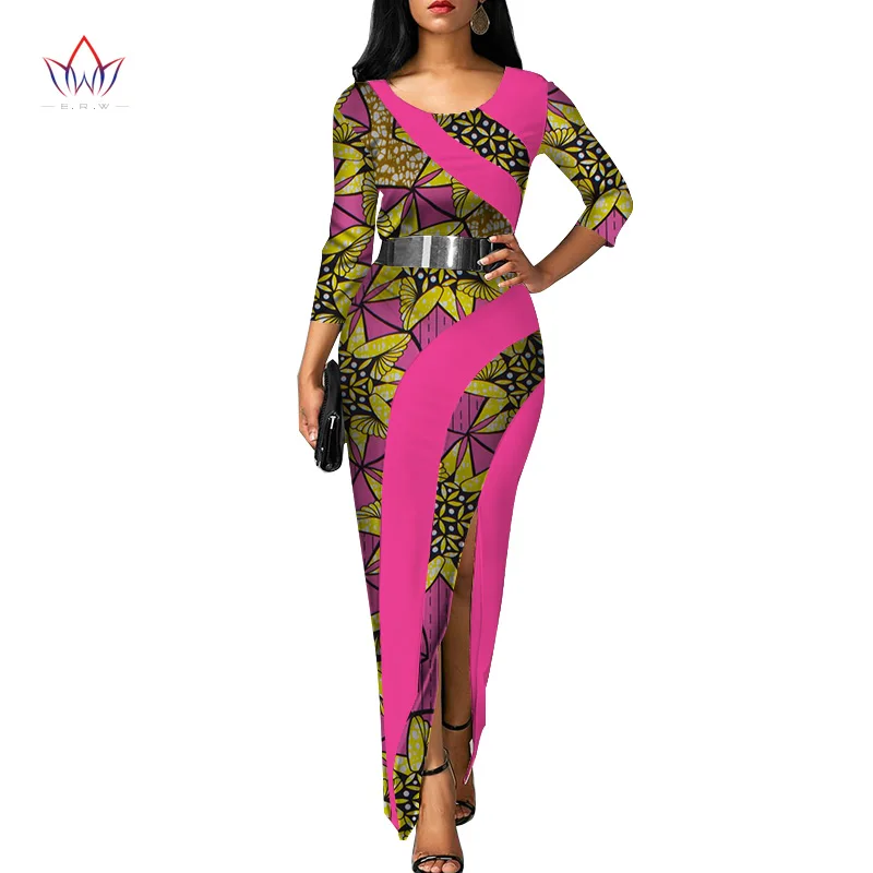 Vestidos африканские женские платья новая мода элегантная африканская одежда Дашики размера плюс сексуальные вечерние платья WY3120