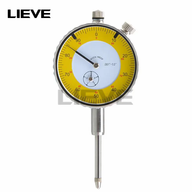 

Metal Dial Test Indicator 0.001 -1.0 inch Precision Round Dial Indicator Lever Gauge Meter Measuring Gauging Tool