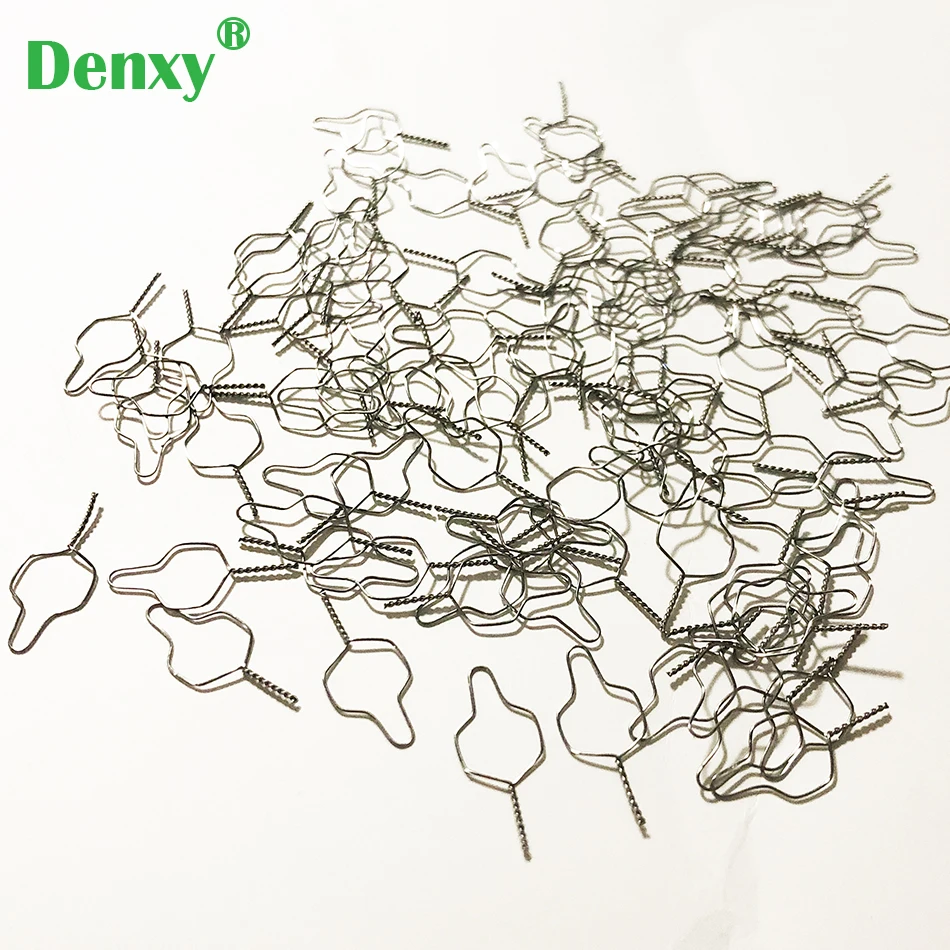Denxy 300pc Orthodontic Metal Ligatire Tie High Quality Dental Metal Ligatures Short  Stainless Steel Kobayashi Ties Orthodontic