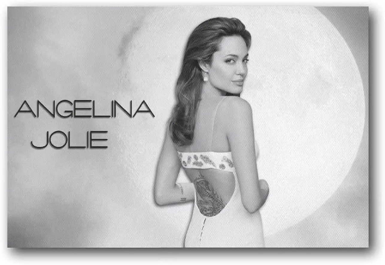 

Fashion Actor Angelina Jolie Sexy Poster Artworks Picture Print Poster Wall Art Canvas Gift Decor Home Posters