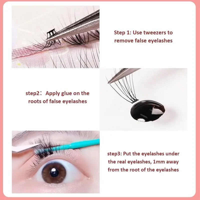 

Single Cluster A-shaped False Eyelashes Grafting Fake Eyelash Bunche Individual Eye Eyelash Eyelashes False Extension Makeu L2V2
