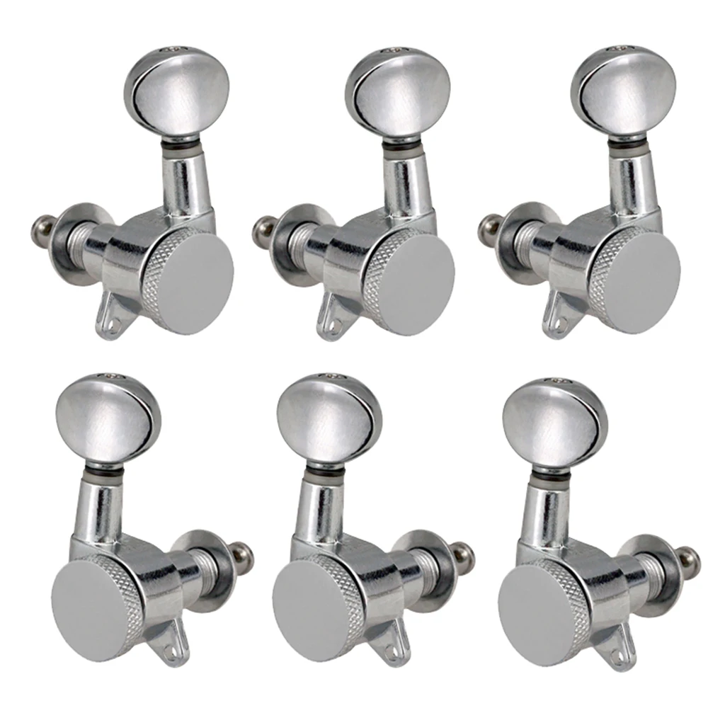 

Electric Guitar Machine Heads (3 for Right 3 for Left) – Sealed Tuning Key