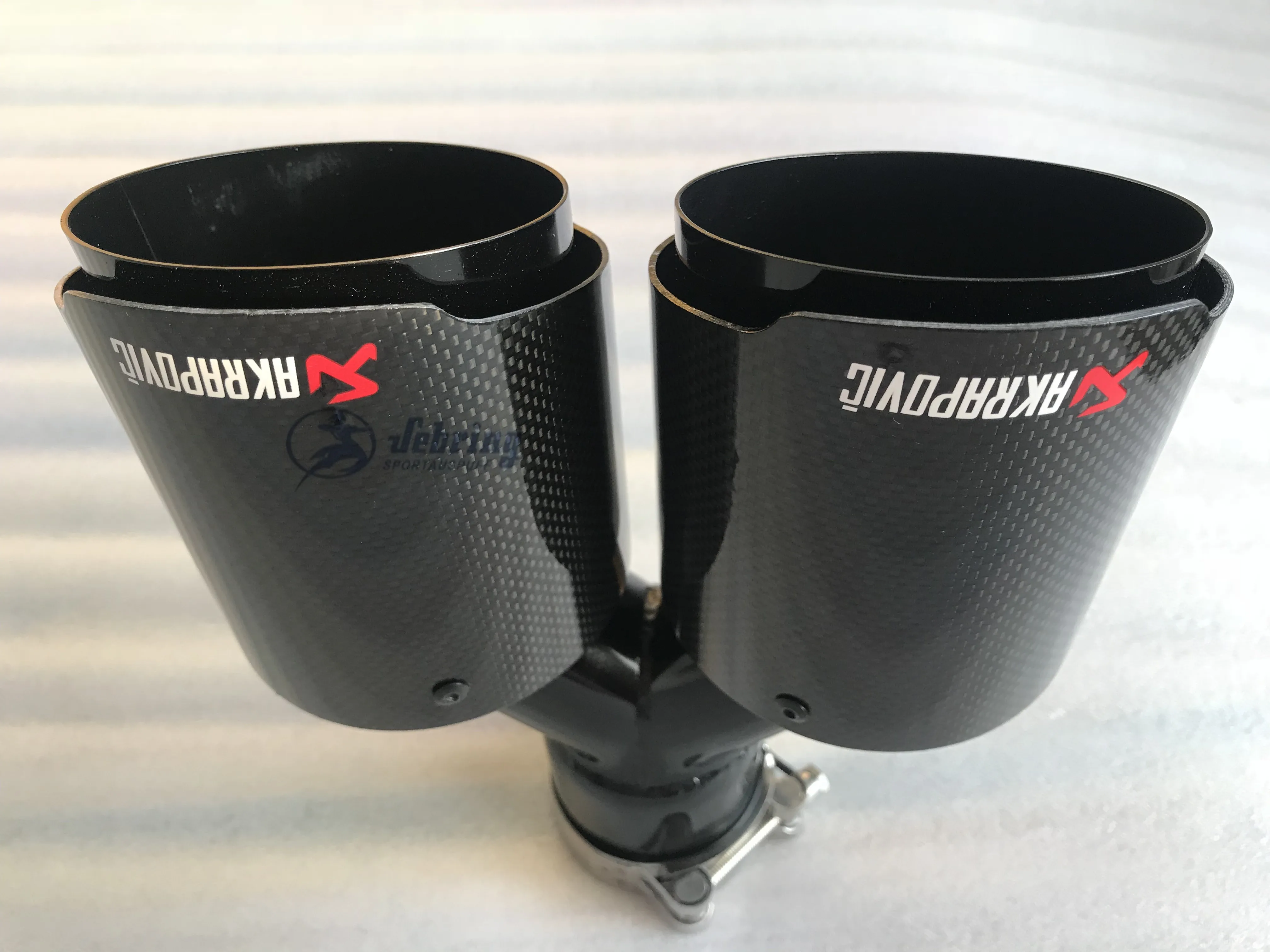 AKRAPOVIC автомобиль модифицированный Карбон волокно AK труба из нержавеющей стали черный двойной углерод выхлопная труба Хвост Глушитель украшение автомобиля