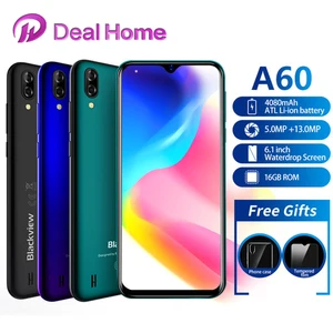 Blackview A60 6,1 19:9 2 Гб Оперативная память 16 Гб Встроенная память смартфон 4080 мАч, Батарея 13MP сзади Камера MT6580 4 ядра Android 8,1 мобильный телефон