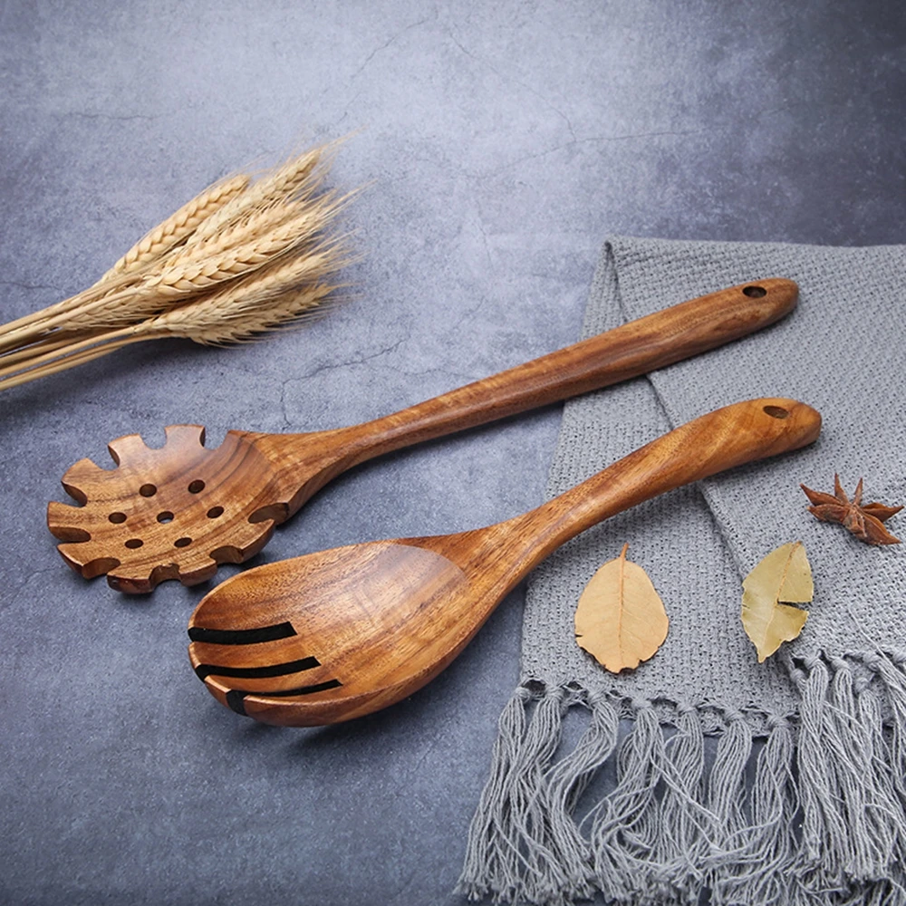 1 шт. натуральные деревянные для готовки поварские инструменты посуда ложки