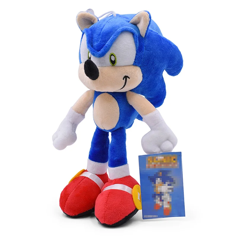 6 стилей, игрушки Sonic Peluche, черный, синий и красный плюшевый Соник, мягкие куклы, подарок для детей на Рождество