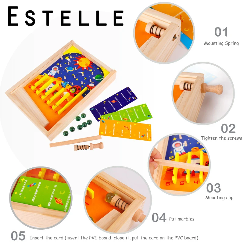 Деревянные детские шарики пинбол игры Монтессори родитель-ребенок семейные