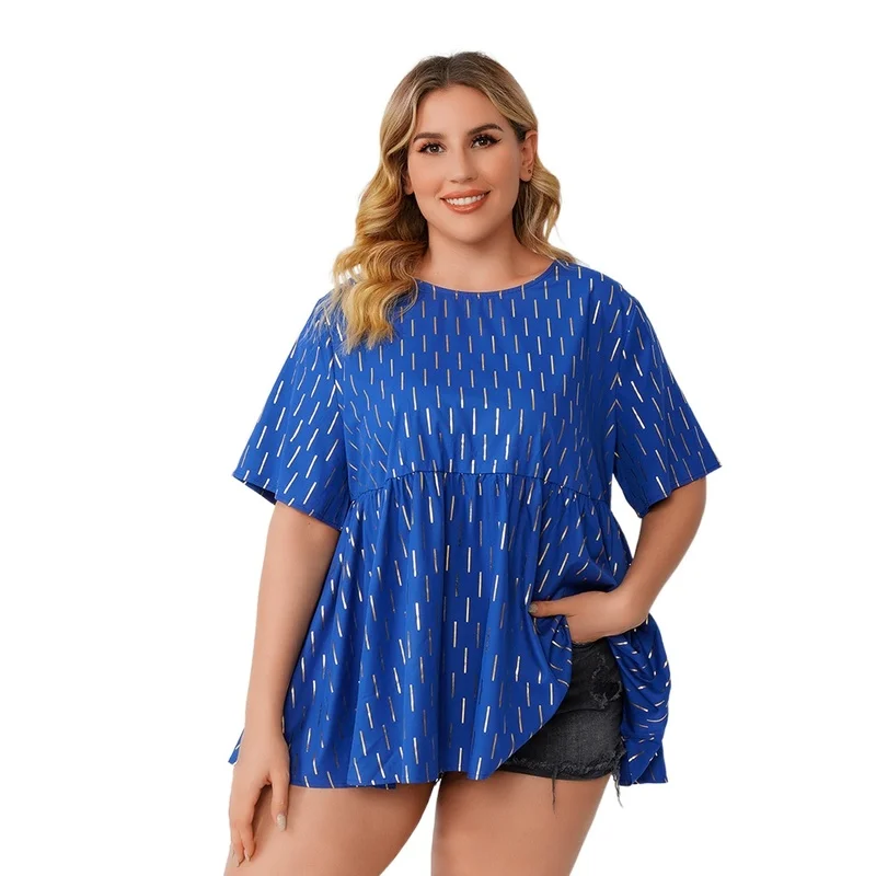 

Oversized T-shirts Women Short Sleeve Plus Size Women Blouses Plus Size Tops Women's Blouses Large Sizes Elegant Fashion Casual