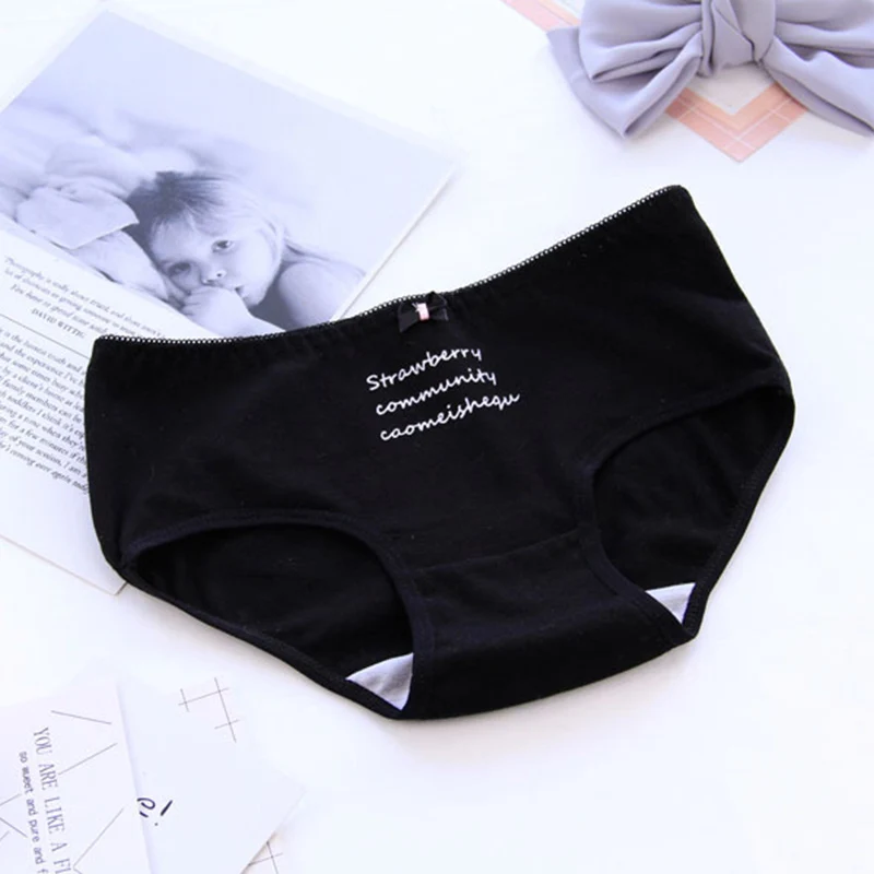 Трусы женские хлопковые в полоску с бантом 4 вида|Женские трусики| |