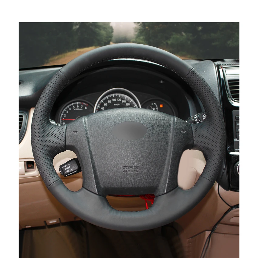 Mewant черная искусственная кожа для Kia Sportage 2 2005 2006 2007 2008 2009 2010 аксессуары|Чехлы на