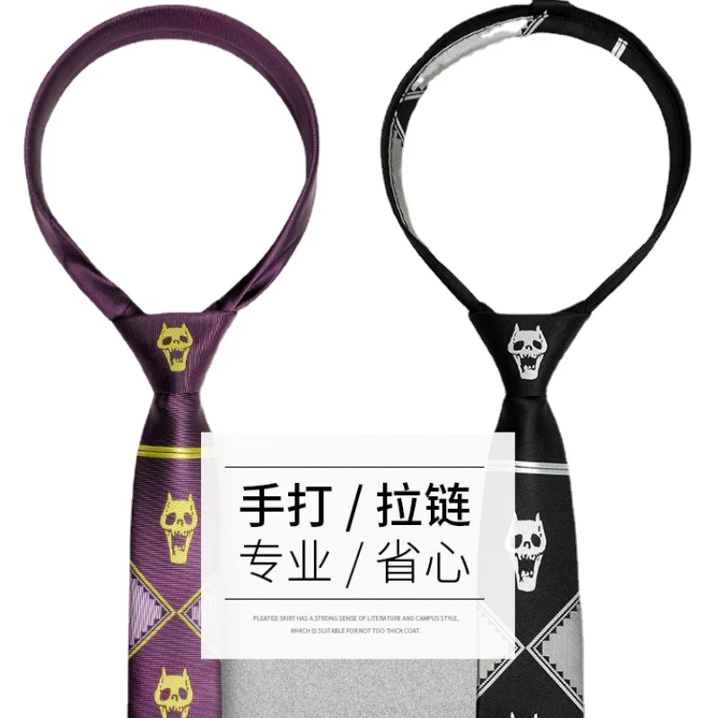 Галстук для косплея с мотивом аниме принтом Необычные приключения Джоджо Кира