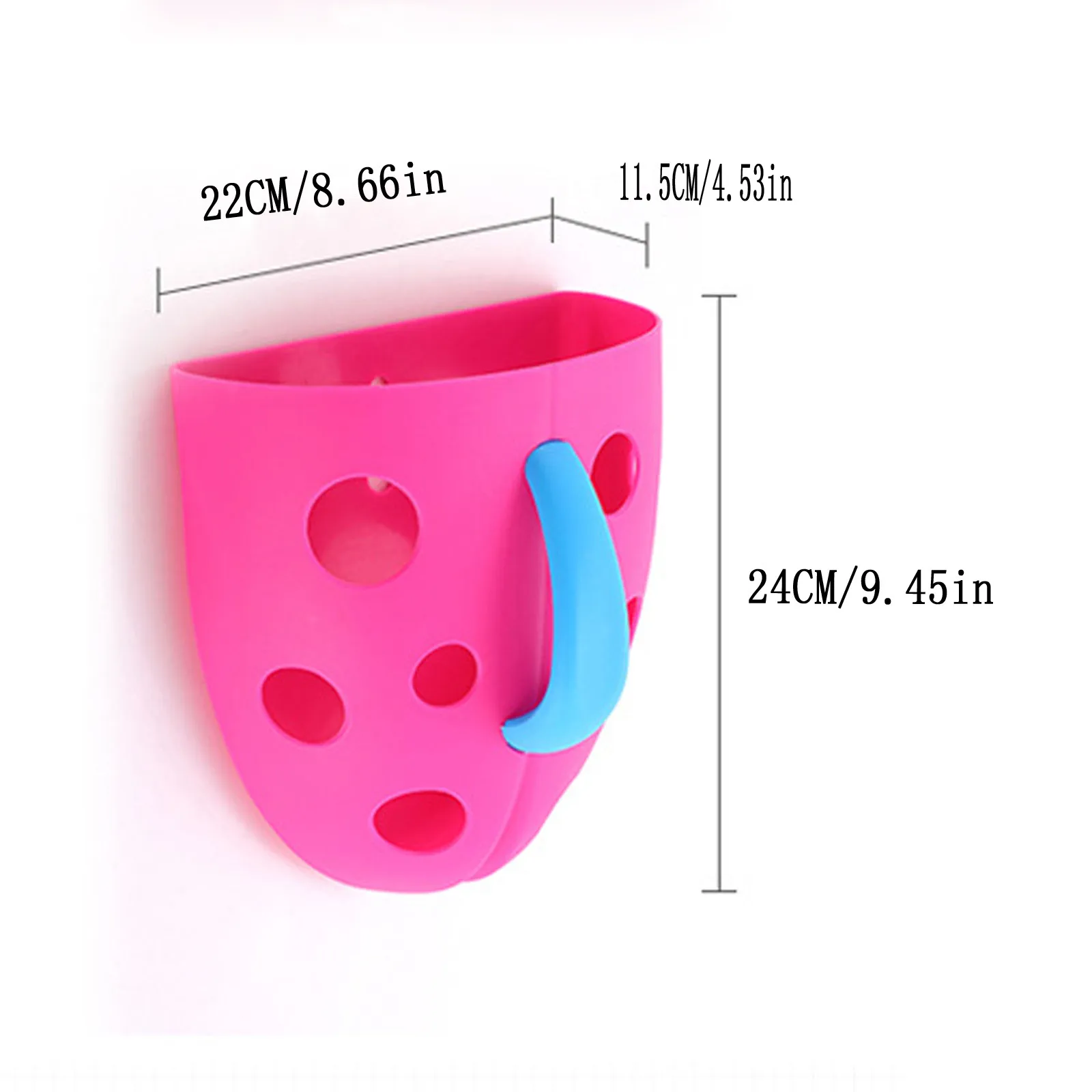 

Plastic Bath toy Storage Basket Soap Toothbrush Toothbrush Storage Frame Storage Basket Hanging Storage Box Suction cup rack New