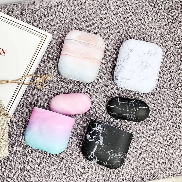 YBD роскошный чехол с мраморным рисунком для AirPods цвета чехол для Apple Airpods Air Pods чехол Coque Funda для Airpod аксессуары