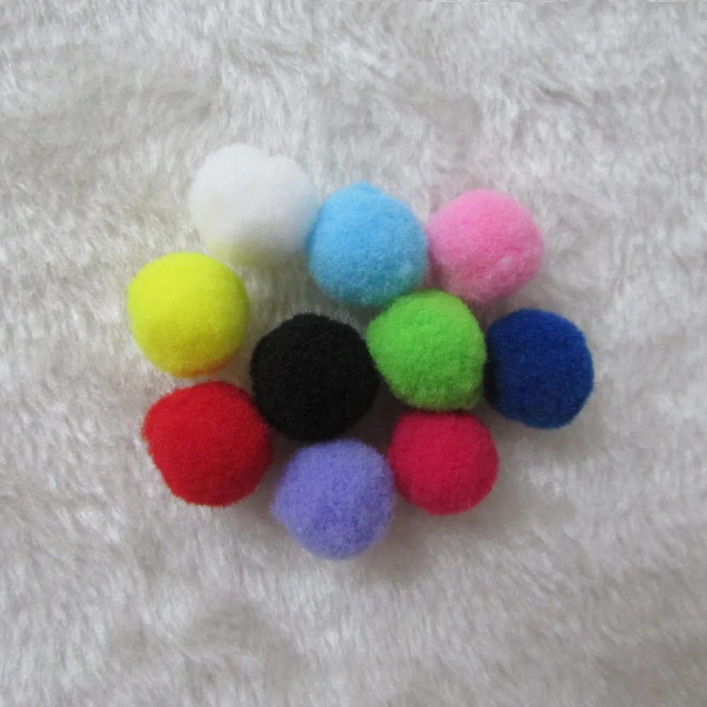 

Pompom Mixed Soft Round Pompones Balls Fluffy Pom Pom for Kids DIY Garment Handcraft Craft Supplies 2 cm 1000 pcs sale