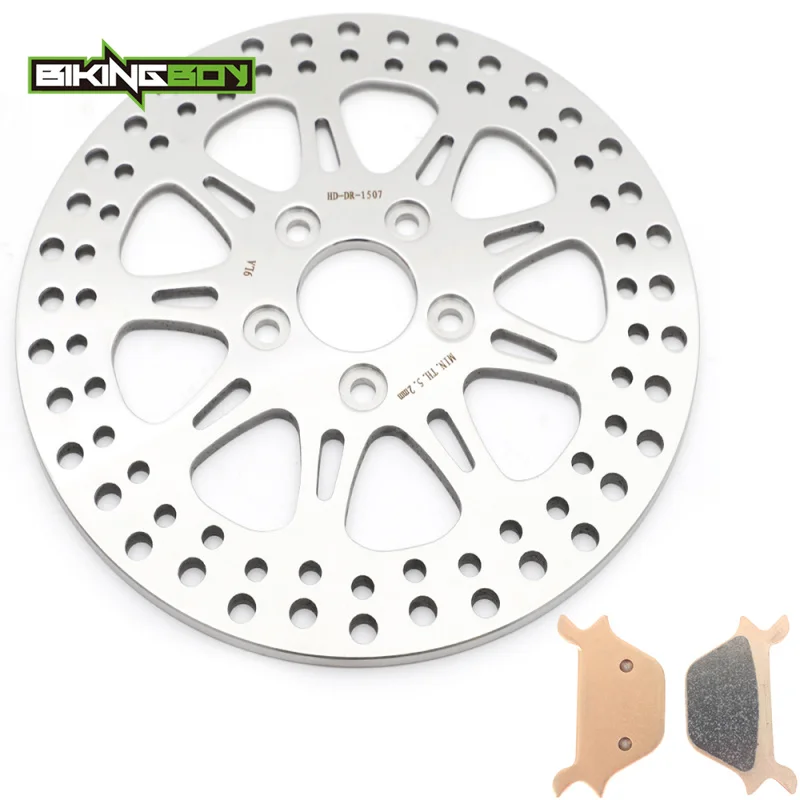 

BIKINGBOY FLST FLSTC FLSTS Heritage FLSTF Fat Boy FXSTC Custom FXSTS Springer 89 90 91 92 93 94 Front Brake Disk Disc Rotor Pads