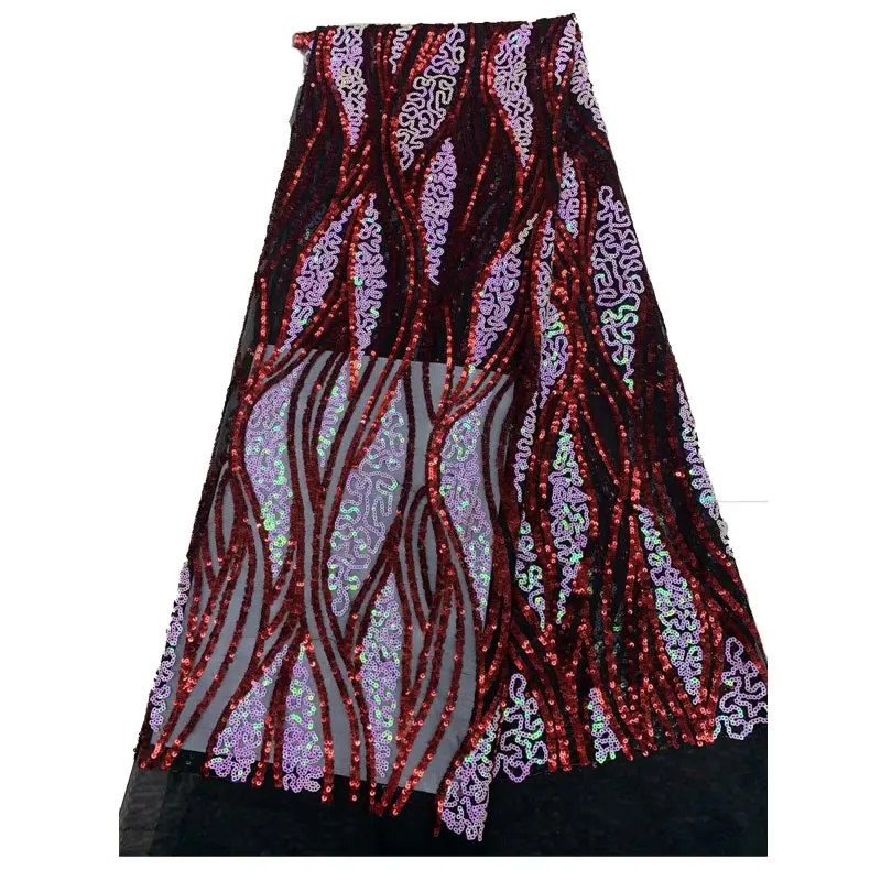 

Nigerian tulle sequins embroidery Lace Fabric 2020 High Quality African dry voile Lace Fabric for French lace