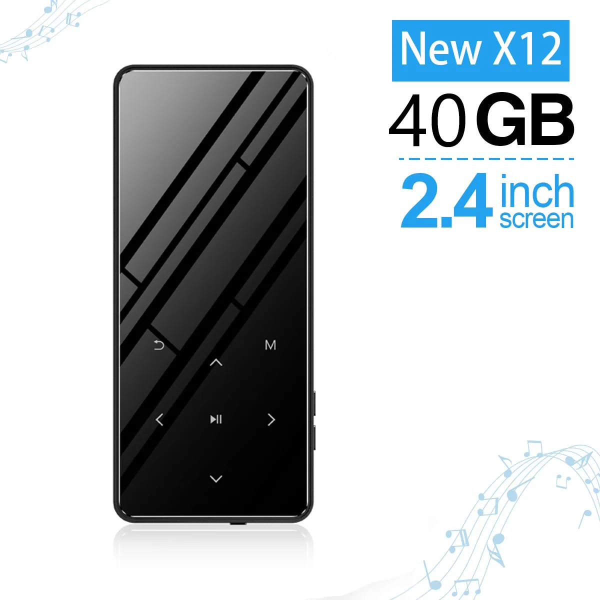 

New 4.2 Touch Screen MP3 Player Bulit-in 40GB and Speaker Support Bluetooth HIFI Lossess Portable Slim MP3 Player with FM Radio