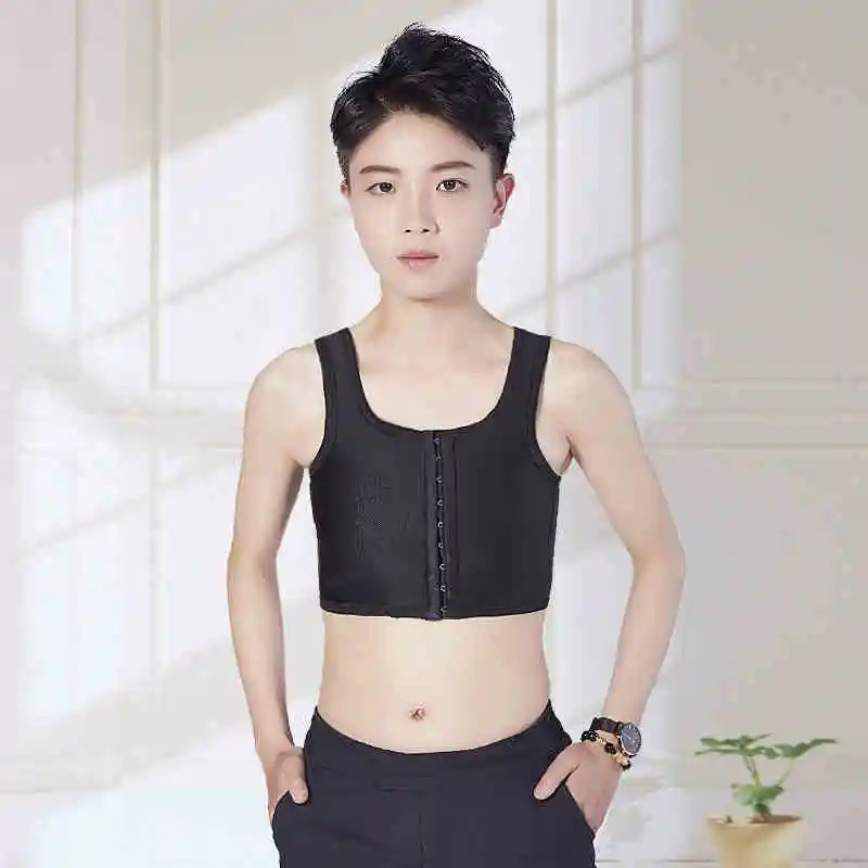 Короткий корсет бюстье для груди Tomboy спортивный топ лесбиянок свободное дышащее