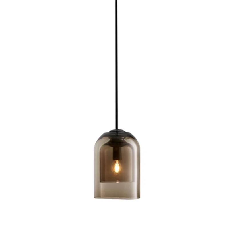 Nordic Minimalist Bedside Pendant Lights Creative Dining Room Bar Counter Cafe Restaurant Ins Style Glass Light Fixtures