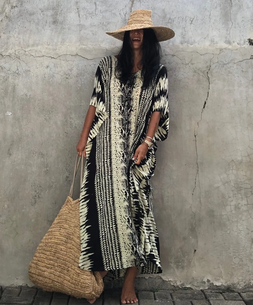 

Women Summer Beach Dresses Tunics Fashion Holiday Cardigan Long Kimono With Sashes Oversize Slim Sexy Bikini Cover Up Swimwear