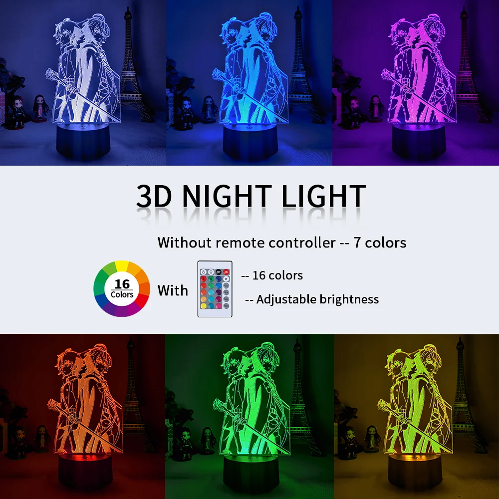 Акриловая 3d Аниме лампа аниме CodeGeass ночной Светильник s фигурка светильник для